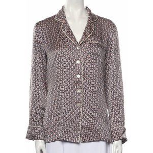 Olivia von Halle Silk Pajama Top